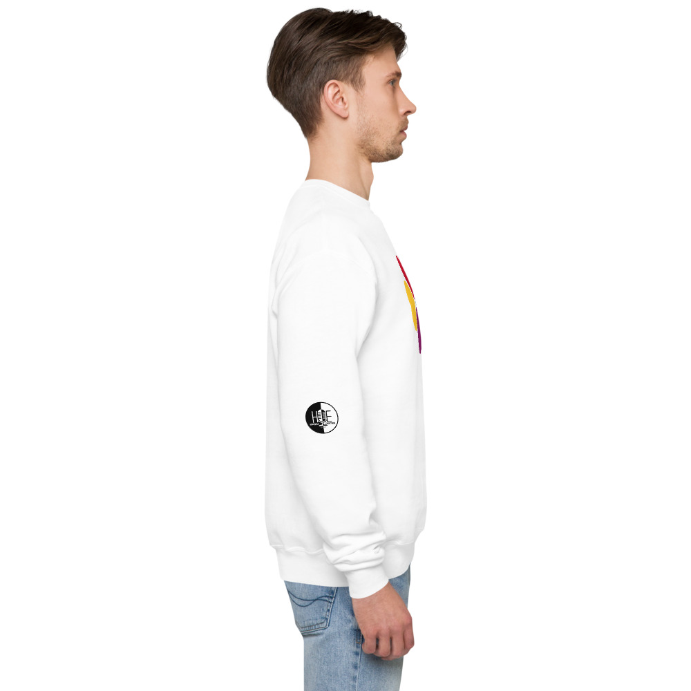 End Racism White Unisex fleece sweatshirt - Image 6