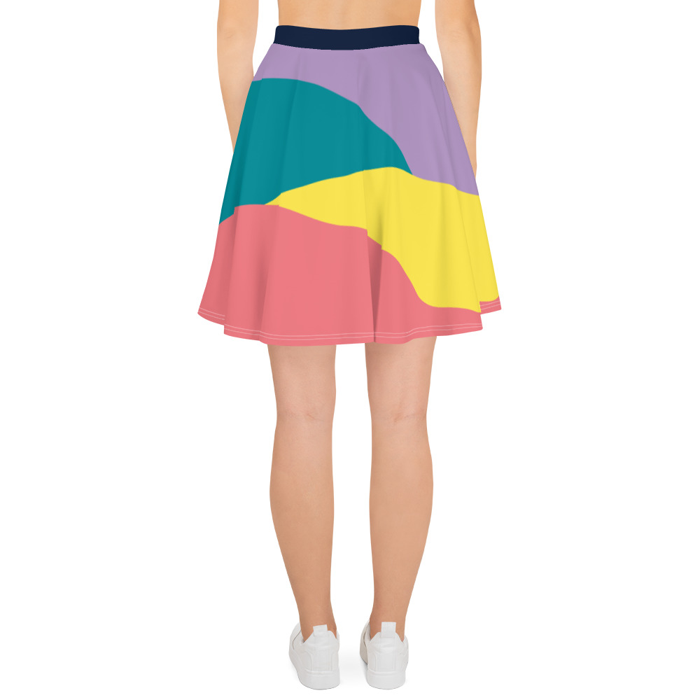 Color Block Skater Skirt - Image 2