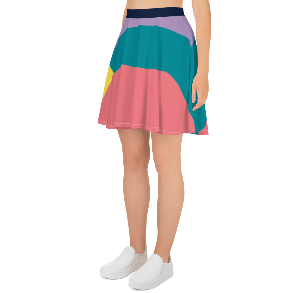 Color Block Skater Skirt - Image 3