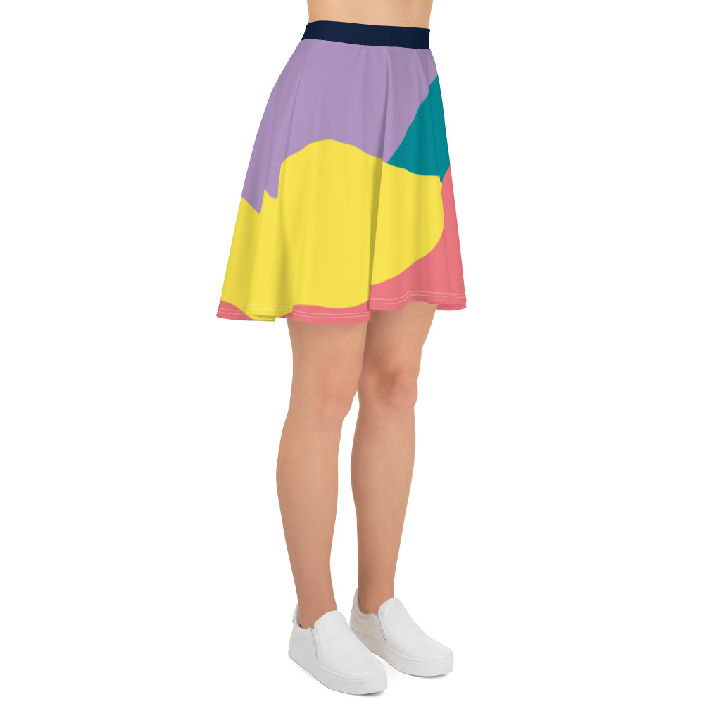 Color Block Skater Skirt - Image 4