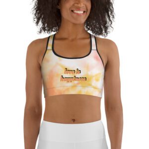 Love Is Happiness Sports bra