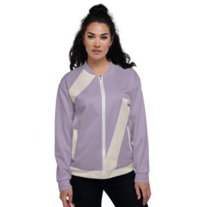 Lavender Unisex Bomber Jacket