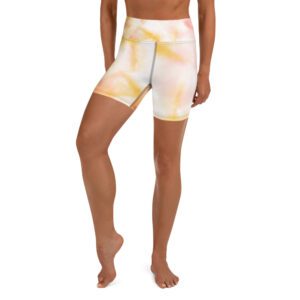 Love Is Happiness Yoga Shorts