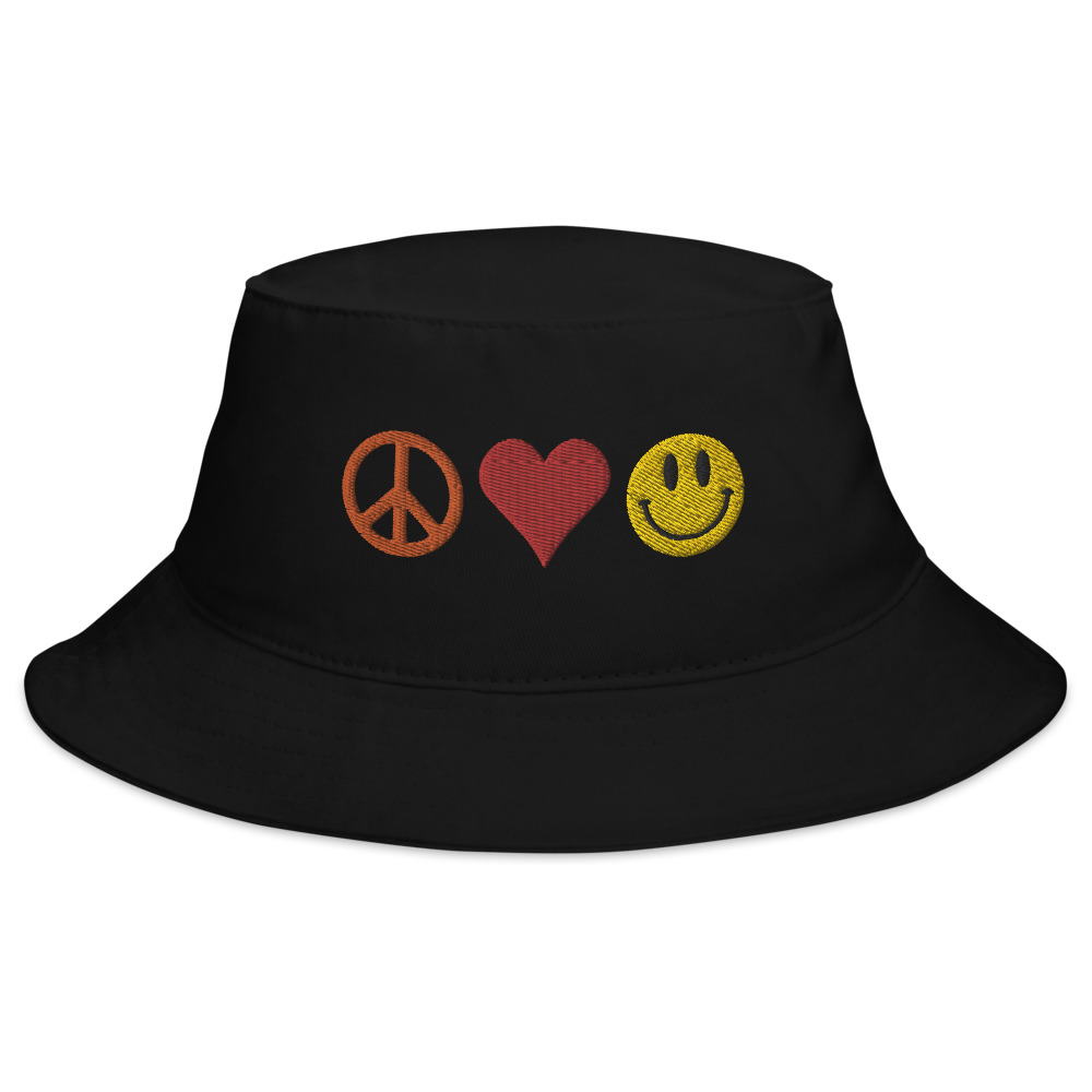 Love, Peace & Happiness Bucket Hat - Image 2
