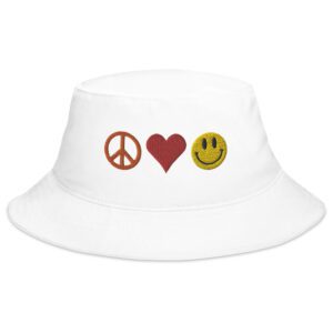 Love, Peace & Happiness Bucket Hat