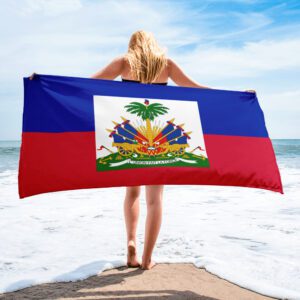 Haiti Flag Towel