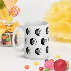 Logo White glossy mug