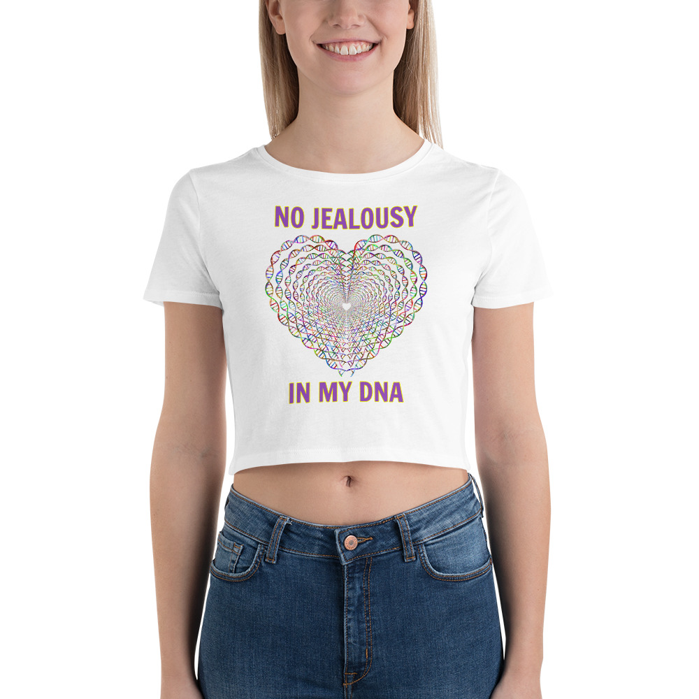 No Jealousy Women’s Crop Tee - Image 2