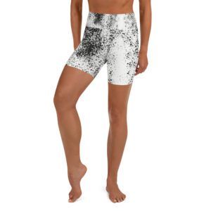 Paint Splatter Yoga Shorts