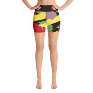 Paint Brush Yoga Shorts
