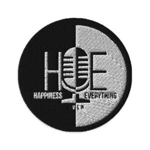 Happiness Over Everything Logo Embroidered Patch