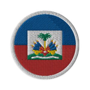 Haitian Flag Embroidered Patch