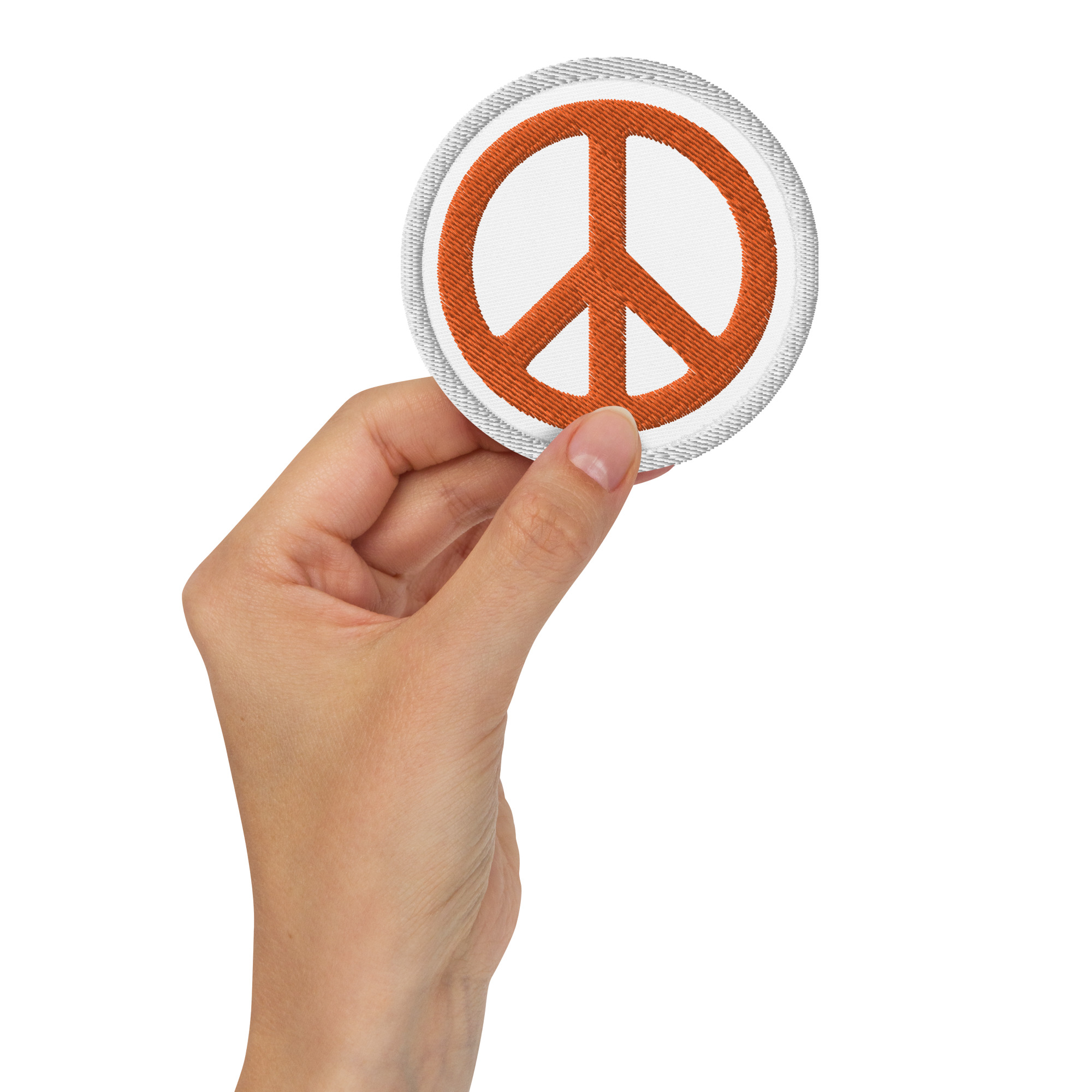 Peace Sign Embroidered Patch