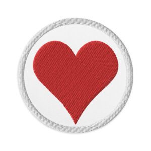 Heart Embroidered patches