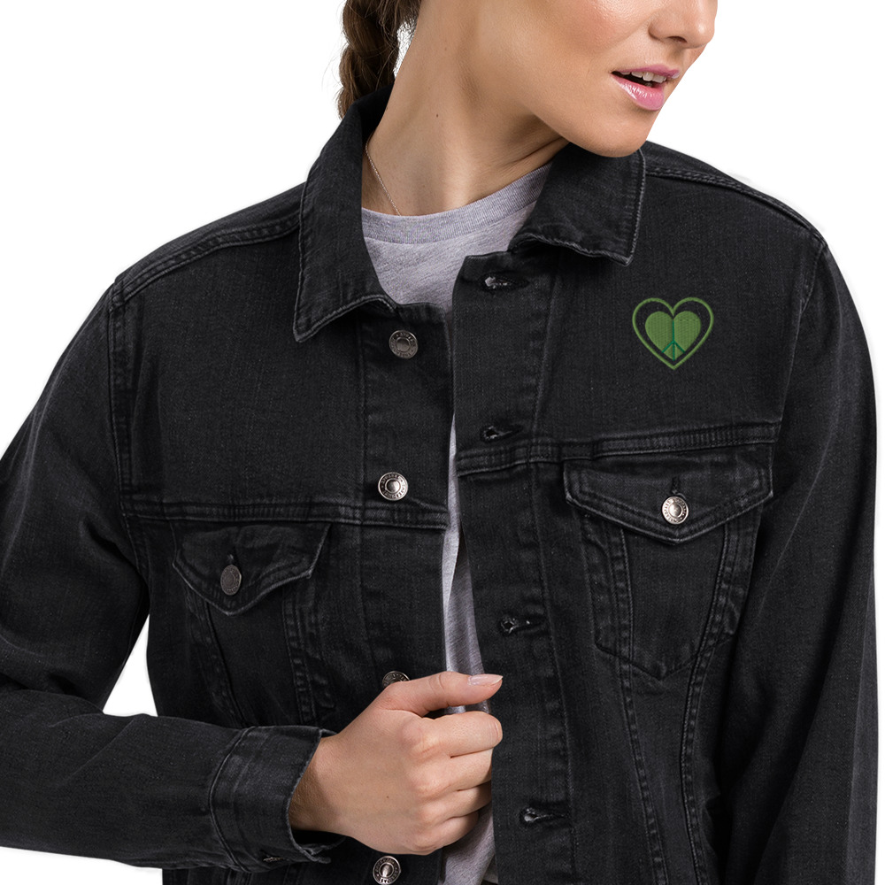 Unisex She Only Understand Love Denim Jacket - Image 6