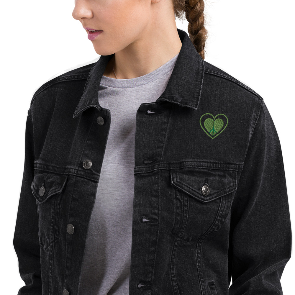 Unisex She Only Understand Love Denim Jacket - Image 2