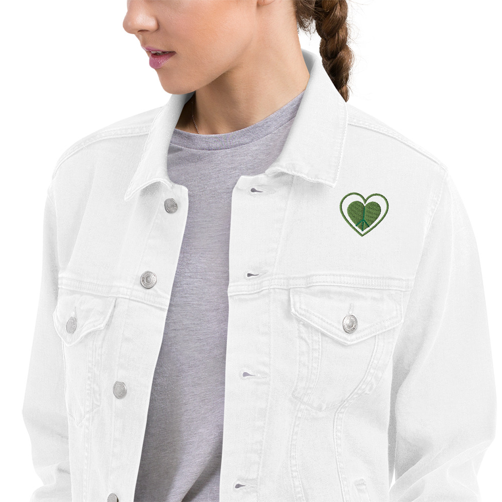 Unisex She Only Understand Love Denim Jacket - Image 7